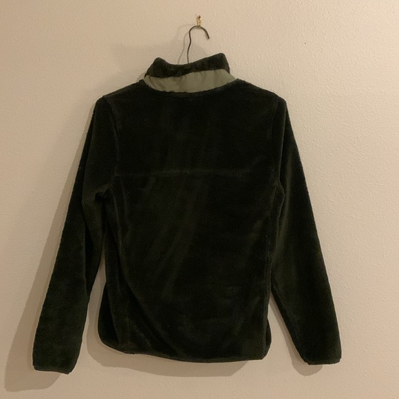 LL Bean quarter button up dark green women’s small - Picture 2 of 6